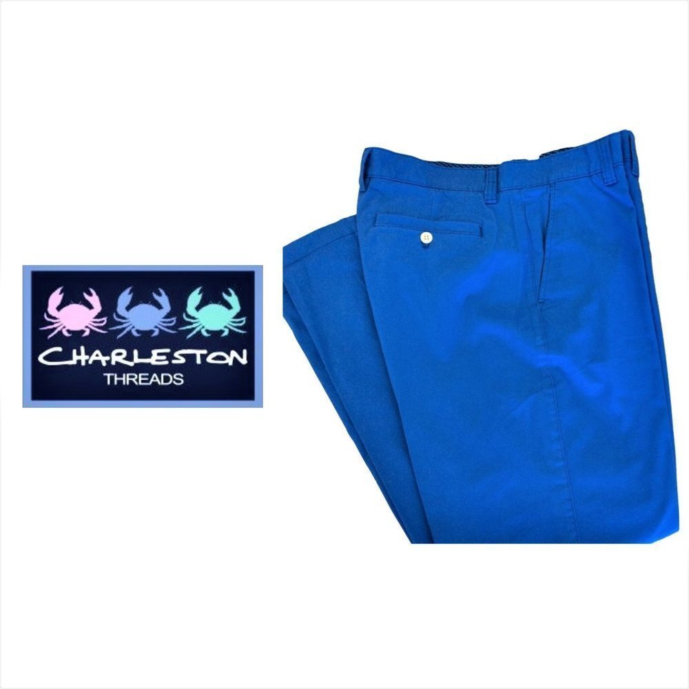 Relaxed Straight Leg Chino Pants by Charleston Threads